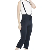 Black Stretchable Dungaree For Women - 28