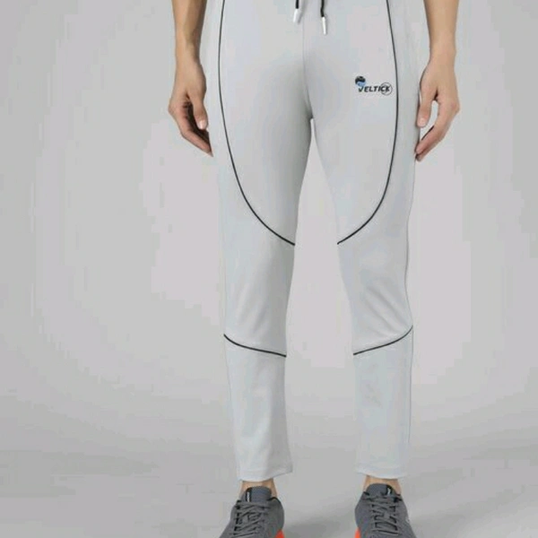 Men's Lycra Grey Track Pant - 32