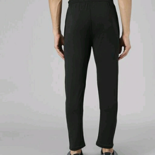 Men's Lycra Black Track Pant - 28