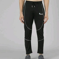 Men's Lycra Black Track Pant - 28
