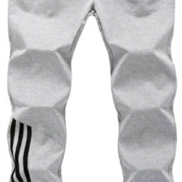 Men's Cotton Blend Grey Track Pants - XL