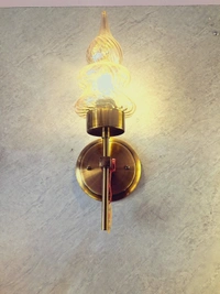 Sri Ram Light House Wallchiere Wall Lamp With Bulb   - Golden Grass, White