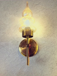 Sri Ram Light House Wallchiere Wall Lamp With Bulb   - Golden Grass, White
