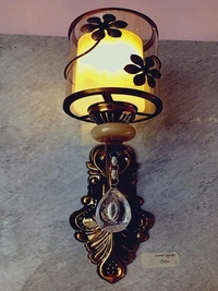 1216 Glass Wall Light - Gold