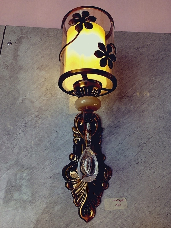 1216 Glass Wall Light - Gold