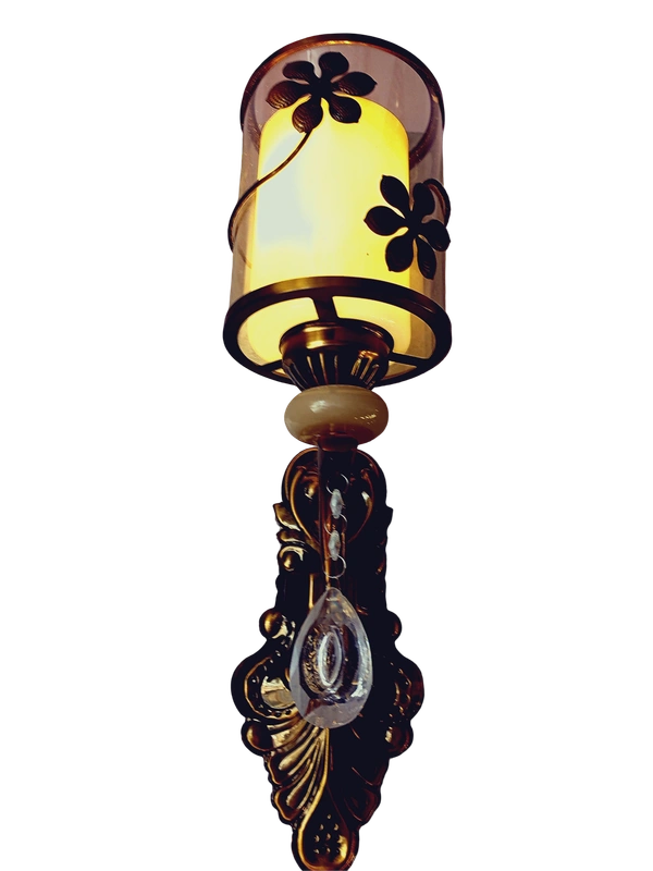 1216 Glass Wall Light - Gold