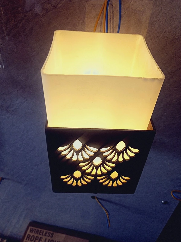 Modern Design Three Shade Wall Lamp With Bulb - Woodrush