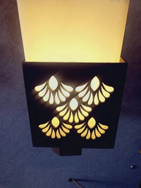 Modern Design Three Shade Wall Lamp With Bulb - Woodrush