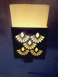 Modern Design Three Shade Wall Lamp With Bulb - Woodrush