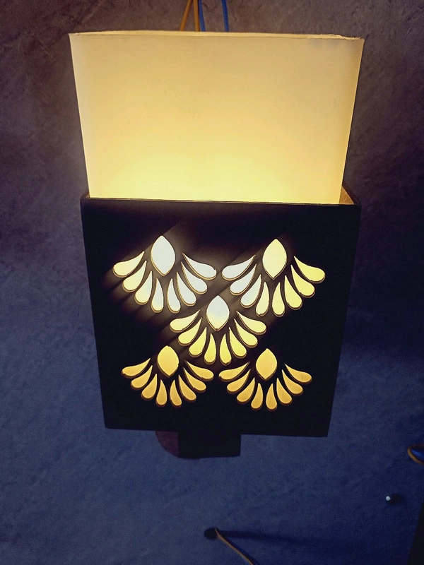 Modern Design Three Shade Wall Lamp With Bulb - Woodrush