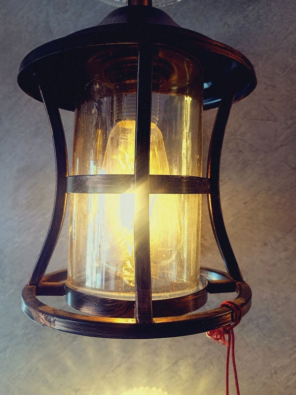 Aluminium LED Wall Light With Bulb - Brown