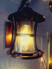 Aluminium LED Wall Light With Bulb - Brown