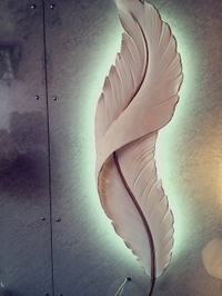 Antique Decorative Feather Wall Light