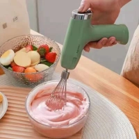 Agitator 3 in 1 Wireless Electric Hand Mixer, stainless steel, 5-Speed USB Rechargeable Cordless Handheld Mixer Maker for Coffee, Cappuccino, Baby Food, Egg Beater, Cake, Baking Cooking - Free, Deep Fir