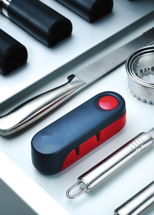 AVM Easy Foldable Manual 2 Stage Knife Sharpener for Kitchen