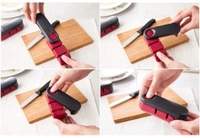 AVM Easy Foldable Manual 2 Stage Knife Sharpener for Kitchen