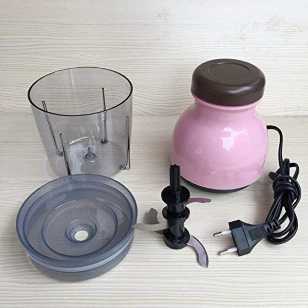 Smart Tech Capsule Cutter | Electric Multi Purpose Vegetable Fruit Blender | Mixer Food Processor | Crusher Meat Grinder Mincer | Electric One Touch Mini Food Processor Blenders | Portable Mini Food Processor Electric Blender - Free, Pink