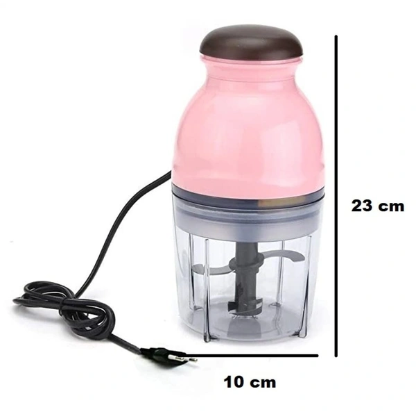 Smart Tech Capsule Cutter | Electric Multi Purpose Vegetable Fruit Blender | Mixer Food Processor | Crusher Meat Grinder Mincer | Electric One Touch Mini Food Processor Blenders | Portable Mini Food Processor Electric Blender - Free, Pink