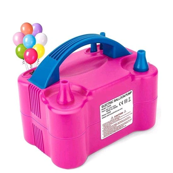 Owmoy Electric Balloon Pump, Dual-Nozzle Portable Balloons Air Pump for Balloon Arch, Balloon Garland, Party Decorations, Kids Birthday, Baby Shower, Party Supplies & Decor