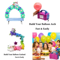 Owmoy Electric Balloon Pump, Dual-Nozzle Portable Balloons Air Pump for Balloon Arch, Balloon Garland, Party Decorations, Kids Birthday, Baby Shower, Party Supplies & Decor