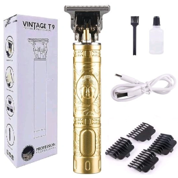 Trimmer For Men Buddha Style Trimmer, Professional Rechargeable Cordless Electric Hair Clippers Trimmer Hair Cutting Kit with 4 Guide Combs for Men T-Blade