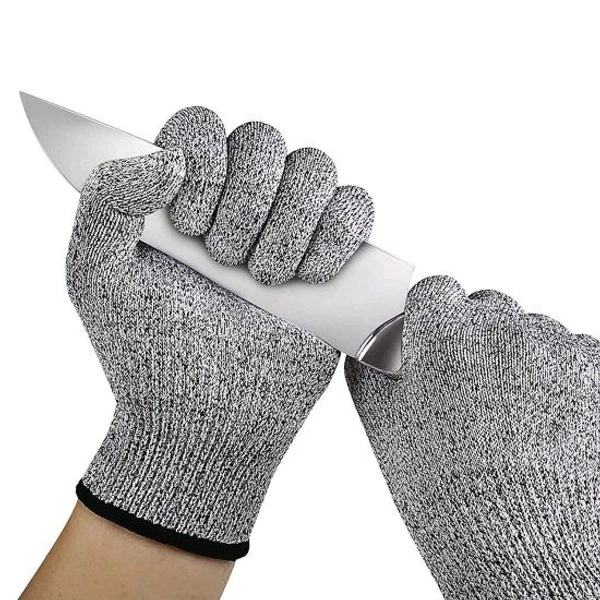 Cut Resistant Gloves, High Performance Level 5 Protection, Food Grade Kitchen Glove for Hand Safety while Cutting, Cooking, doing Yard Work
