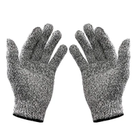 Vcare Cut Resistant Gloves, High Performance Level 5 Protection, Food Grade Kitchen Glove for Hand Safety while Cutting, Cooking, doing Yard Work - Gray, 22*15*1 cm