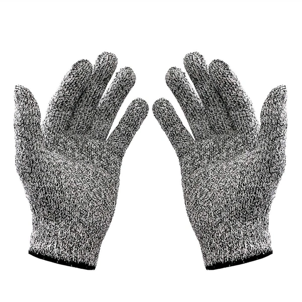 Vcare Cut Resistant Gloves, High Performance Level 5 Protection, Food Grade Kitchen Glove for Hand Safety while Cutting, Cooking, doing Yard Work - Gray, 22*15*1 cm