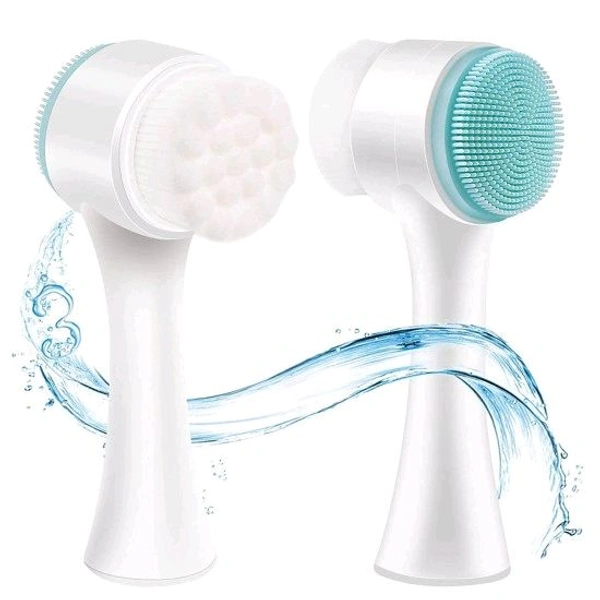 Metaliya Silicone Manual Dual Face Wash Brush for Deep Pore Exfoliator Massager, Scrub Brush for Gentle Exfoliating, Deep Pore Cleansing Use For Man and Women.