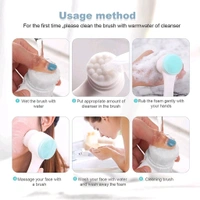 Metaliya Silicone Manual Dual Face Wash Brush for Deep Pore Exfoliator Massager, Scrub Brush for Gentle Exfoliating, Deep Pore Cleansing Use For Man and Women.