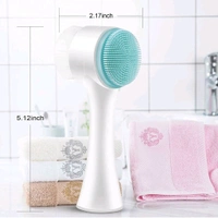 Metaliya Silicone Manual Dual Face Wash Brush for Deep Pore Exfoliator Massager, Scrub Brush for Gentle Exfoliating, Deep Pore Cleansing Use For Man and Women.