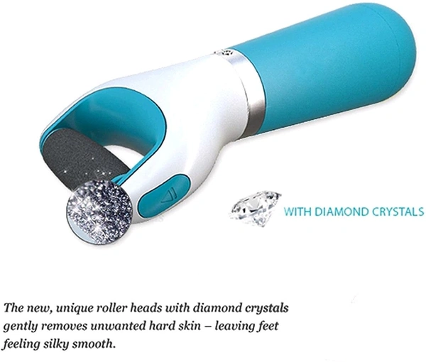 MK Gadgets Foot Roller Callus Remover Hard and Dead Skin Remover Care Feet Care Callus Remover Pedicure for Hard Cracked Skin, Foot Scrubber Roller (Blue) - Cerulean, 16.5*7.5*4.5 cm