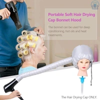 MRT Portable Soft Bonnet Hood Hair Blow Dryer Attachment Head Cover Hot Oil Treatment Hat, Portable Hair Salon Heat Cap for Drying, Styling,Curling
