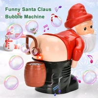 Marq Automatic Flashing Lights & Music with Funny Santa Claus Bubble Blowing Machine, Christmas Stocking Stuffers Gift for Adults Kids Christmas Bubble Blower for Outdoor & Indoor ( Pack Of 1 ). - 18*16*10 cm