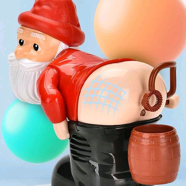 Marq Automatic Flashing Lights & Music with Funny Santa Claus Bubble Blowing Machine, Christmas Stocking Stuffers Gift for Adults Kids Christmas Bubble Blower for Outdoor & Indoor ( Pack Of 1 ). - 18*16*10 cm