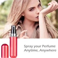 Viva Cosmetic (5 ml X 2) Combo Pack Travel Mini Perfume Refillable Atomizer Container, Portable Perfume Spray Bottle, Travel Perfume Scent Pump Case Fragrance Empty Spray Bottle for Traveling and Outgoing - Magenta / Fuchsia, Package Dimension : 8*2*2 cm