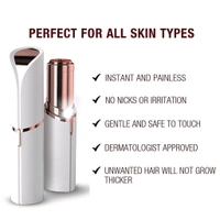 V-Care Finishing Touch Painless Electric Eyebrow Trimmer Facial Hair Remover for Women (White) - White, Item:- L x W x H : 15x10x5 cm
