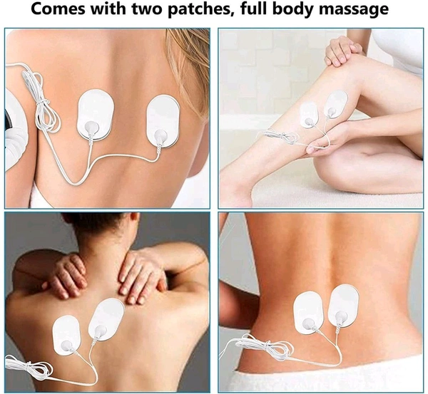 0.7 Electric Pulse Neck Massager with 6 Modes 16 Levels for Cervical Pain Relief Vertebra Impulse Treatment Device for Acupoint Magnetic Therapy with 2 Electrode Pads (neck massager)