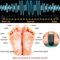 Unitech Foot Massager Electric Foot Massage Pad Feet Muscle Simulated Massage Therapy for Foot | Rechargeable Portable Automatic Folding with 8 Mode/19 Intensity - Black, 32*14*4 cm