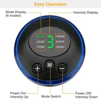 Unitech Foot Massager Electric Foot Massage Pad Feet Muscle Simulated Massage Therapy for Foot | Rechargeable Portable Automatic Folding with 8 Mode/19 Intensity - Black, 32*14*4 cm
