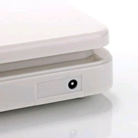 V-Tech Multipurpose Portable Electronic Digital 10 Kg Kitchen Weight Scale Machine with Tare Function Measure for Measuring Fruits, Spice, Food and Vegetable (White Color) - White, 24x16x4.5 cm