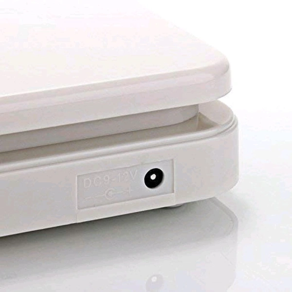 V-Tech Multipurpose Portable Electronic Digital 10 Kg Kitchen Weight Scale Machine with Tare Function Measure for Measuring Fruits, Spice, Food and Vegetable (White Color) - White, 24x16x4.5 cm