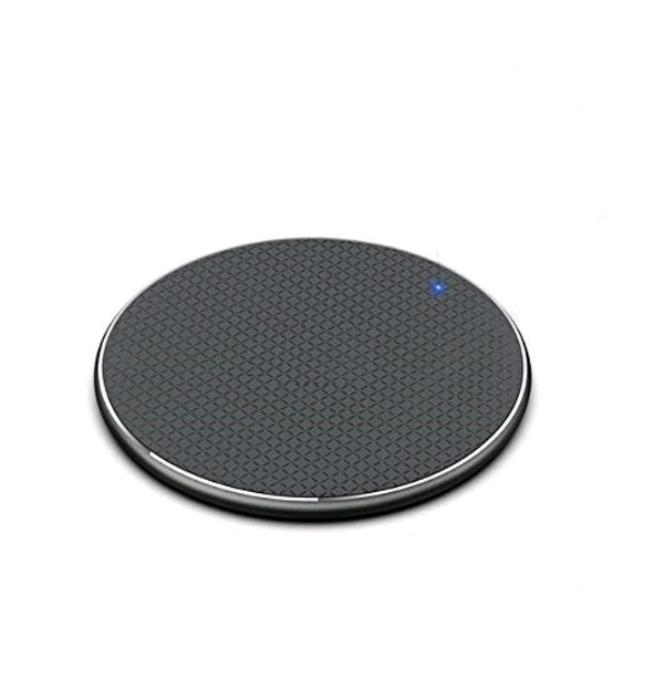 Smart Tech Wireless Charger Fast Qi Certified 10W Charging Pad - Compatible with Smartphone & Other Qi Devices (Charging Cable Included) (Black) - Black, Free