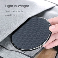 Smart Tech Wireless Charger Fast Qi Certified 10W Charging Pad - Compatible with Smartphone & Other Qi Devices (Charging Cable Included) (Black) - Black, Free