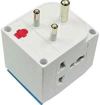 Smart Tech 3 Pin Multi Plug Socket-Universal Travel Adapter with Individual Switch Safety Shutter LED Indicator-3 Way Plug Extension for Home Office Travel-5A-250V Universal Travel Adapter Multi-Plug with Individual Switch and LED Indicator 3 pin for Home and Official use. - White, Free