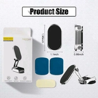 Smart Tech Magnetic Mobile Holder for Car 360 Degree Rotation Dashboard Stand, Universal Magnetic Cell Phone Stand for Cars Alloy Folding Compatible with Smart phones, Perfect for GPS and Compatible with a Wide Range of Phones. - Silver