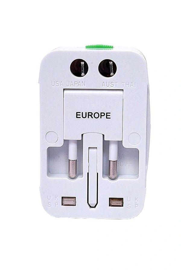 Smart Tech Universal Travel Adapter Worldwide Travel Adapter with Built-in Dual USB Charger Ports (Universal Travel Adapter) (2 USB Travel Adapter)
