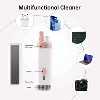 Smart Tech 7 in 1 Electronic Cleaner kit, Cleaning Kit for Monitor Keyboard Airpods MacBook iPad iPhone iPod, Screen Dust Brush Including Soft Sweep, Swipe, Airpod Cleaner Pen, Key Puller and Spray Bottle - Pink Lace, Free