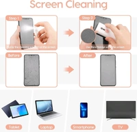 Smart Tech 7 in 1 Electronic Cleaner kit, Cleaning Kit for Monitor Keyboard Airpods MacBook iPad iPhone iPod, Screen Dust Brush Including Soft Sweep, Swipe, Airpod Cleaner Pen, Key Puller and Spray Bottle - Pink Lace, Free