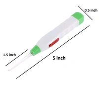 VSRC Earpick LED Flashlight Earpick for Ear Wax Remover and Cleaner Ear Cleaning Tools for Kids and Adults Baby Safe Luminous Visible Ear Spoon Safety Ear Cleaner Ear Pick - Blush Pink, Free